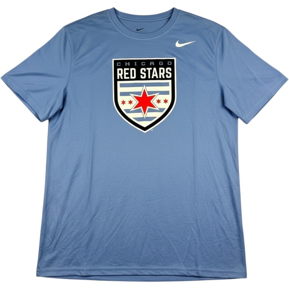 Nike Chicago Red Stars Dri-FIT Legend Tee Mens Large Blue NWSL Soccer Shirt NWT